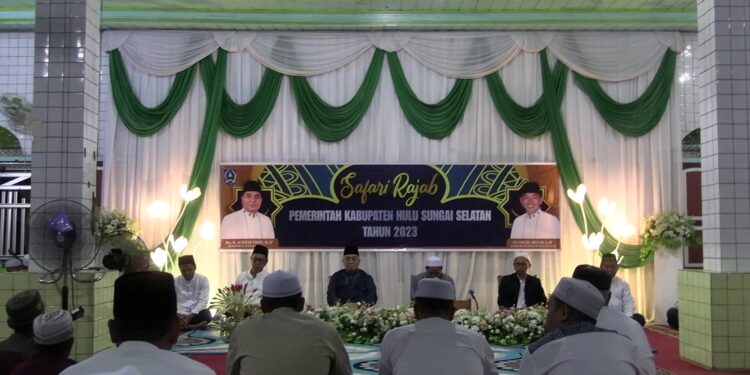 KECAMATAN KALUMPANG MENJADI TITIK TERAKHIR PELAKSANAAN SAFARI RAJAB PEMKAB HSS TAHUN 2023