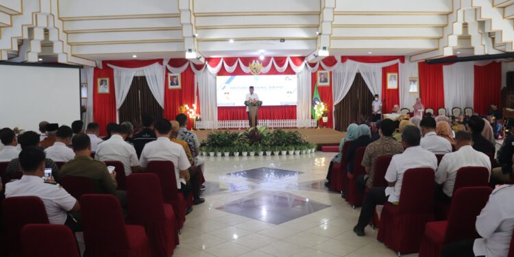 H. ACHMAD FIKRY BUKA MUSRENBANG TERAKHIR DI MASA JABATANNYA SEBAGAI BUPATI HSS