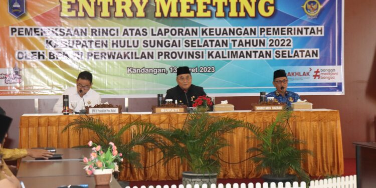 SETIAP TAHUN DENGAN OPINI WTP, TIM BPK RI HARAPKAN PEMERIKSAAN KEUANGAN DI HSS TAHUN INI CEPAT SELESAI