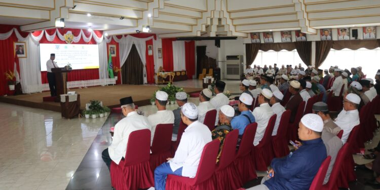 JELANG BULAN SUCI RAMADHAN MUI, BAZNAS & DMI LAKSANAKAN RAKOR BERSAMA PENGURUS MASJID SE-HSS