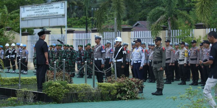 WUJUDKAN MUDIK AMAN BERKESAN, POLRES HSS LAKSNAKAN APEL GELAR PASUKAN OPERASI KETUPAT INTAN 2023