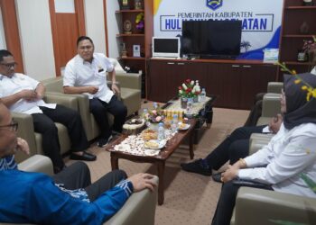 SEKDA KAB. HSS TERIMA TAMU DARI KADIN PROV. KALSEL