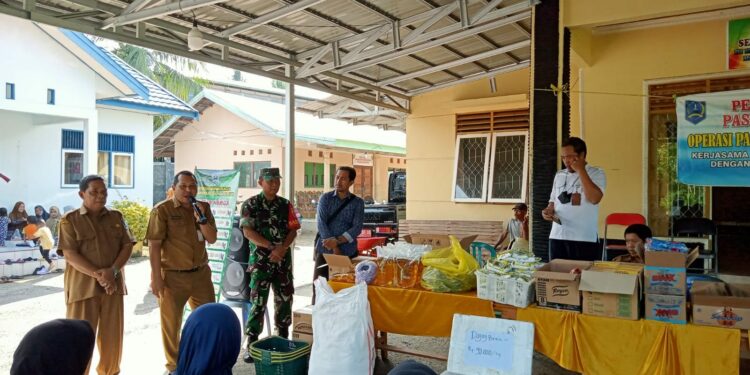 PERTAMA KALINYA, GELAR PANGAN MURAH TOKO TANI INDONESIA (TTI) DILAKSANAKAN DI DESA KARANG JAWA MUKA