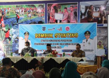 UPAYA PENURUNAN STUNTING, PEMKAB HSS GELAR REMBUK STUNTING