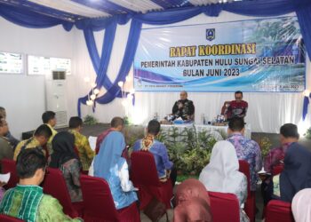 SUASANA ASRI INSTALASI MUARA BANTA DIPILIH PT. TIRTA AMANDIT SEBAGAI TEMPAT RAKOR PEMKAB HSS