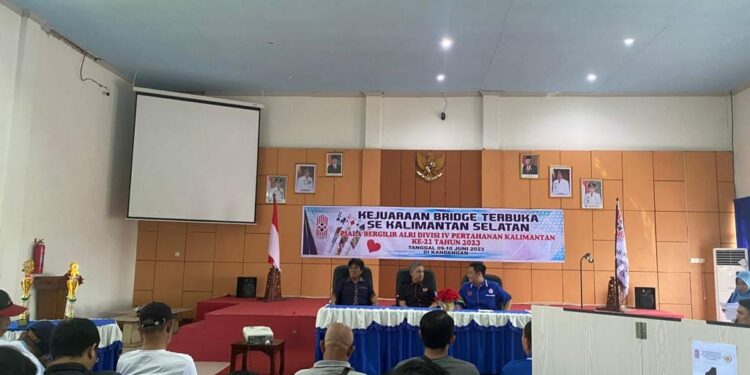 TERTUNDA ENAM TAHUN LAMANYA, KEJUARAAN BRIDGE TINGKAT PROV. KALSEL KEMBALI DIGELAR DI HSS