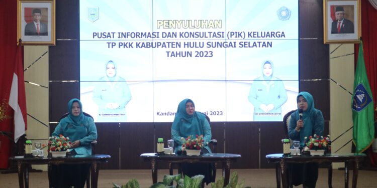 HIMBAU LENGKAPI ADMINISTRASI PIK KELUARGA, TP PKK KAB HSS LAKUKAN PENYULUHAN TERHADAP PKK KECAMATAN & DESA