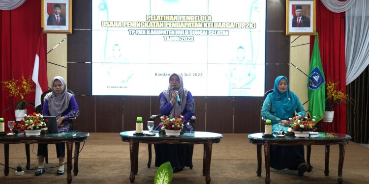 TINGKATKAN EKONOMI KELUARGA, PKK HSS GELAR PELATIHAN UP2K