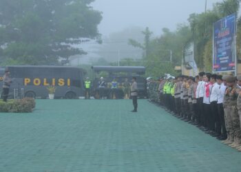 MENDUKUNG KEAMANAN MASYARAKAT SEKDA HSS HADIRI APEL GELAR PASUKAN INTAN 2023