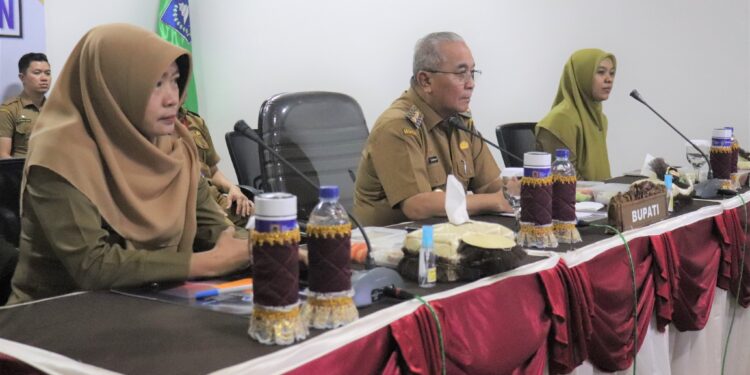 BUPATI HSS BUKA KEGIATAN SURVEI AKREDITASI UNTUK PUSKESMAS NEGARA