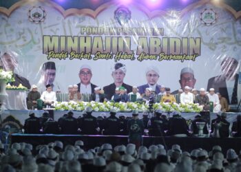 SEKDA KAB. HSS HADIRI MILAD PONPES MINHAJUL ABIDIN YANG KE 25 TAHUN