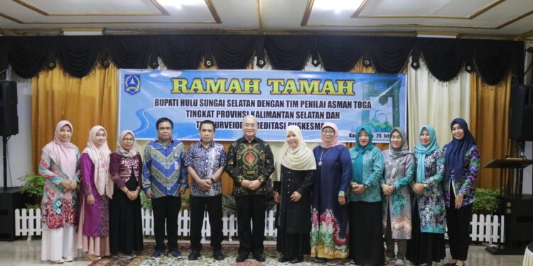 MALAM RAMAH TAMAH PEMKAB HSS DENGAN TIM PENILAI ASMAN TOGA DAN TIM SURVEIOR AKREDITASI PUSKESMAS