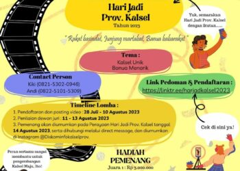 LOMBA VIDEO KREATIF HARI JADI PROVINSI KALIMANTAN SELATAN 2023