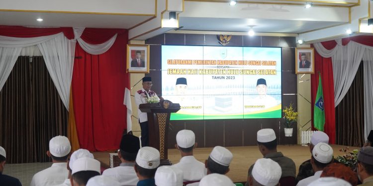 PEMKAB HSS GELAR SILATURAHMI DENGAN JAMAAH HAJI TAHUN 2023