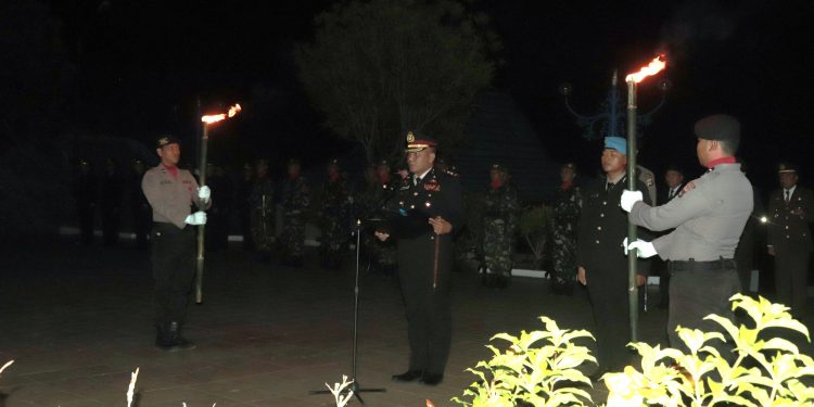 BUPATI HSS HADIRI APEL KEHORMATAN DAN RENUNGAN SUCI PERINGATAN HUT KEMERDEKAAN RI KE-78