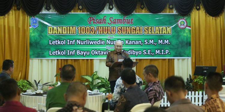 PEMKAB HSS GELAR PISAH SAMBUT DANDIM 1003 HULU SUNGAI SELATAN