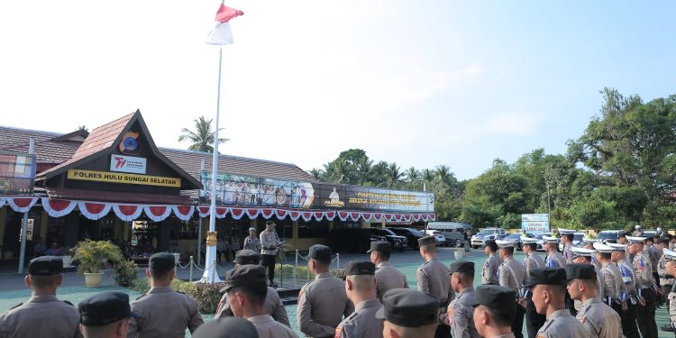 SEKDA KAB. HSS HADIRI APEL GELAR PASUKAN OPERASI ZEBRA INTAN 2023