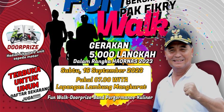 FUN WALK BERSAMA PAK FIKRY GERAKAN 5.000 LANGKAH DALAM RANGKA HAORNAS 2023