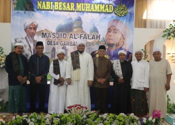 SEKRETARIS DAERAH KABUPATEN HSS HADIRI PERAYAAN MAULID NABI DI MASJID AL FALAH