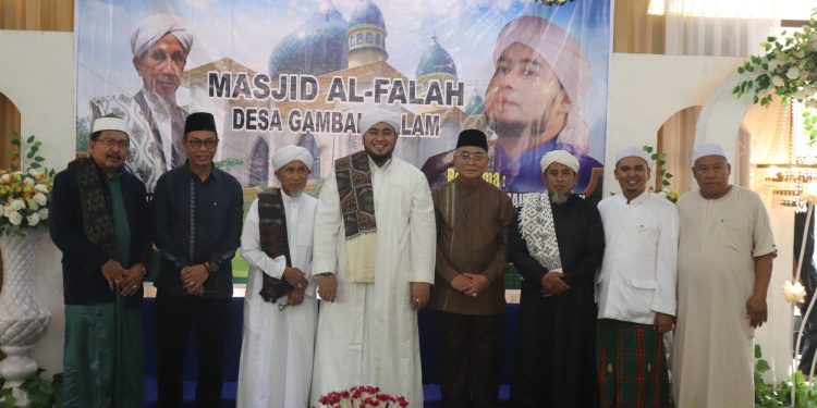 SEKRETARIS DAERAH KABUPATEN HSS HADIRI PERAYAAN MAULID NABI DI MASJID AL FALAH