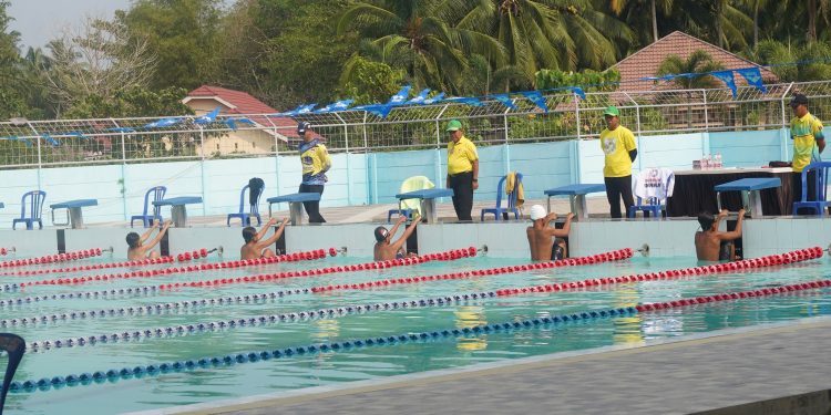 KEJURPROV RENANG KALSEL 2023 TERLAKSANA DI KOLAM RENANG AMANDIT AQUATIC CENTER HULU SUNGAI SELATAN