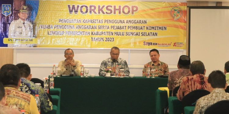 PEMKAB HSS GELAR WORKSHOP PA/KPA DAN PPK, GUNA TERUS TINGKATKAN KAPASITAS BARANG/JASA YANG OPTIMAL DAN AKUNTABEL