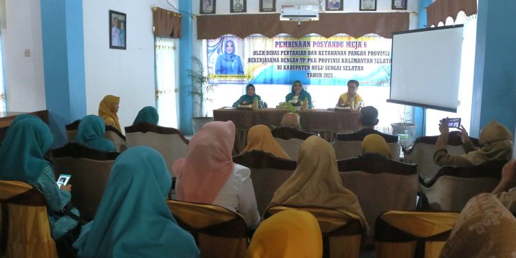 PEMBINAAN POSYANDU MEJA 6 DI SEKRETARIAT TP PKK KAB HSS