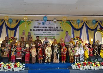 MERIAHKAN HARJAD KAB. HSS, 50 ANAK TK IKUTI LOMBA FASHION SHOW