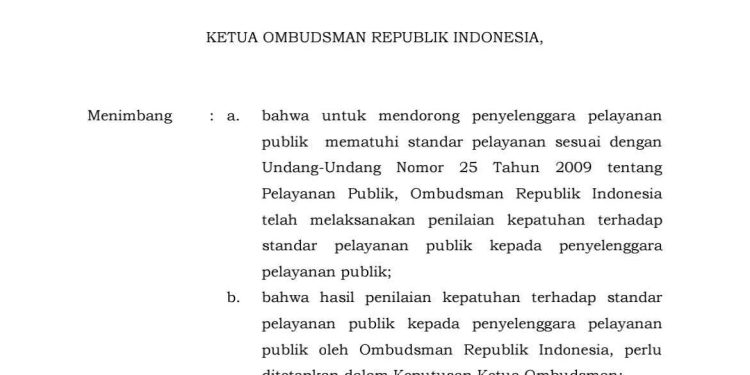 MENDAPAT OPINI “KUALITAS TERTINGGI” PELAYANAN PUBLIK DARI OMBUDSMAN RI, HSS RAIH NILAI TERBAIK SE-PROVINSI KALSEL