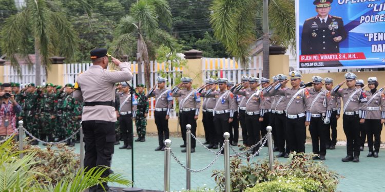 JELANG NATARU, POLRES HSS APEL GELAR PASUKAN OPERASI KEPOLISIAN TERPUSAT LILIN INTAN TAHUN 2023