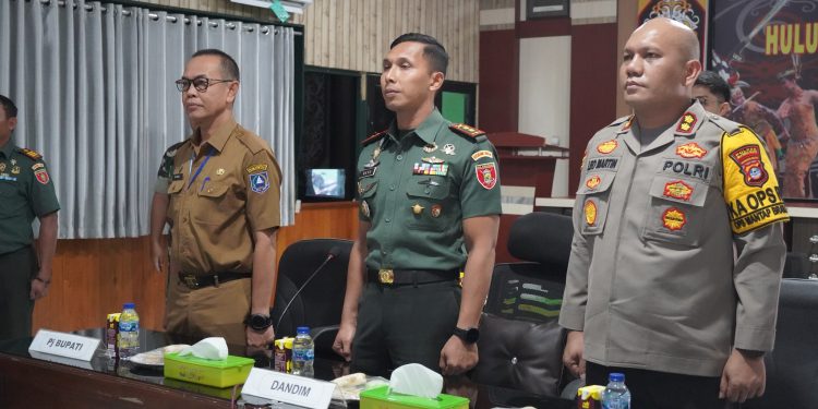 SEKDA HSS IKUTI KOMUNIKASI SOSIAL DENGAN APARAT PEMERINTAH TINGKAT PUSAT TAHUN 2024 SECARA VIRTUAL