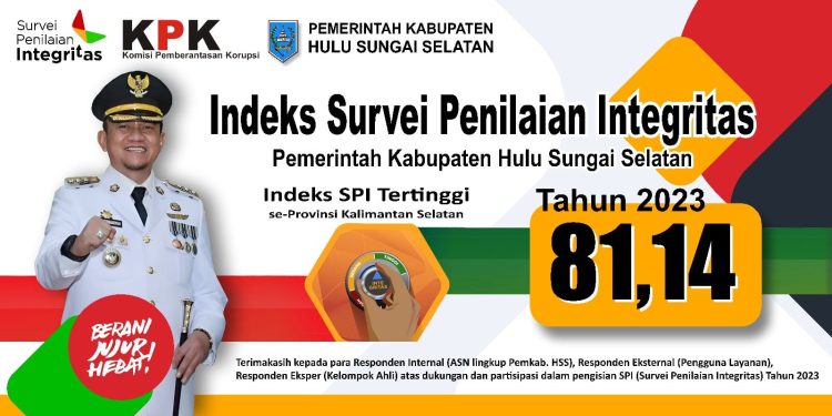 HSS RAIH HASIL TERTINGGI SURVEI PENILAIAN INTEGRITAS