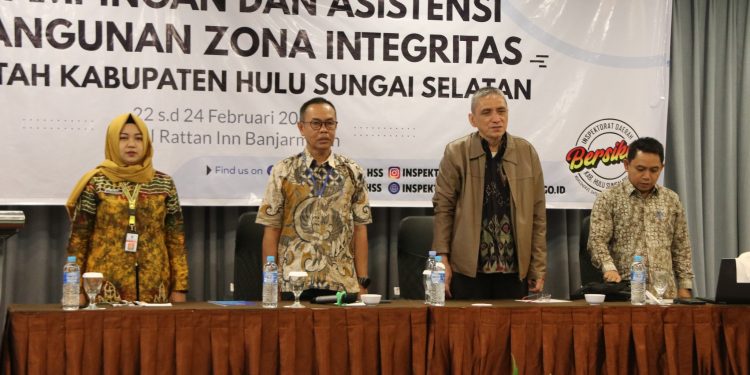 SEKDA HSS HADIRI KEGIATAN PENDAMPING PEMBANGUNAN ZONA INTEGRITAS