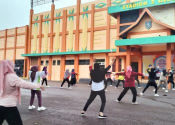 SENAM AEROBIK, CEK KESEHATAN, DAN SARAPAN GRATIS: HSS WUJUDKAN GAYA HIDUP SEHAT
