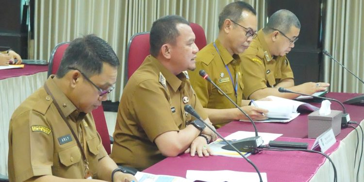 PJ BUPATI HSS HERMANSYAH IKUTI EVALUASI KINERJA TRIWULAN II DI KEMENDAGRI