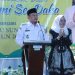 PJ KETUA TP PKK KABUPATEN HSS RUSNAWATI HERMANSYAH, SE, MENYERTAI PJ BUPATI HSS DALAM ACARA HALAL BIHALAL PERANGKAT DESA DAN BPD SE-DAHA