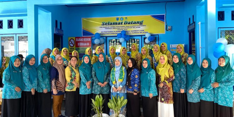 POSYANDU FLAMBOYAN DESA GAMBAH LUAR WAKILI KAB HSS PADA PENILAIAN TINGKAT PROVINSI