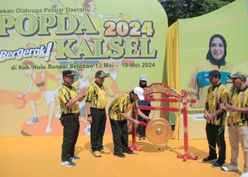 DIIKUTI 1.338 ATLET, PAMAN BIRIN BUKA POPDA KALSEL 2024 DI KABUPATEN HULU SUNGAI SELATAN