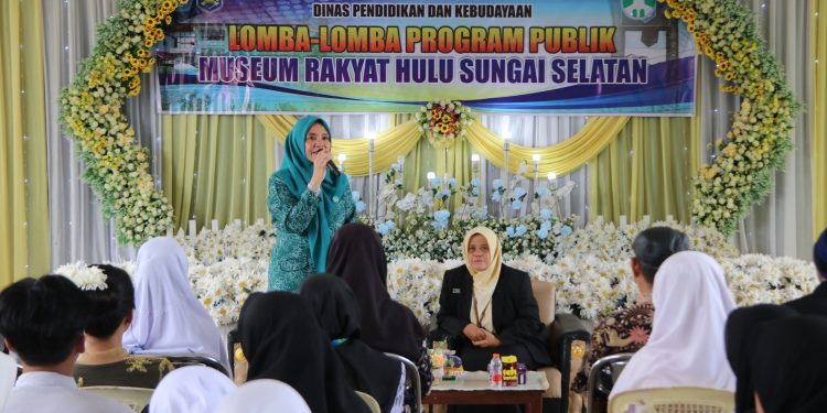 MERIAHKAN HARI PENDIDIKAN NASIONAL, PJ KETUA TP PKK KAB HSS BUKA LOMBA PROGRAM PUBLIK MUSEUM RAKYAT HSS