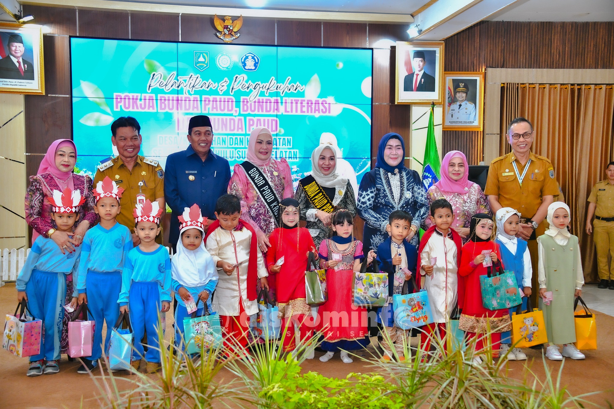 PELANTIKAN & PENGUKUHAN BUNDA LITERASI, POKJA BUNDA PAUD, DAN BUNDA PAUD SE-HULU SUNGAI SELATAN