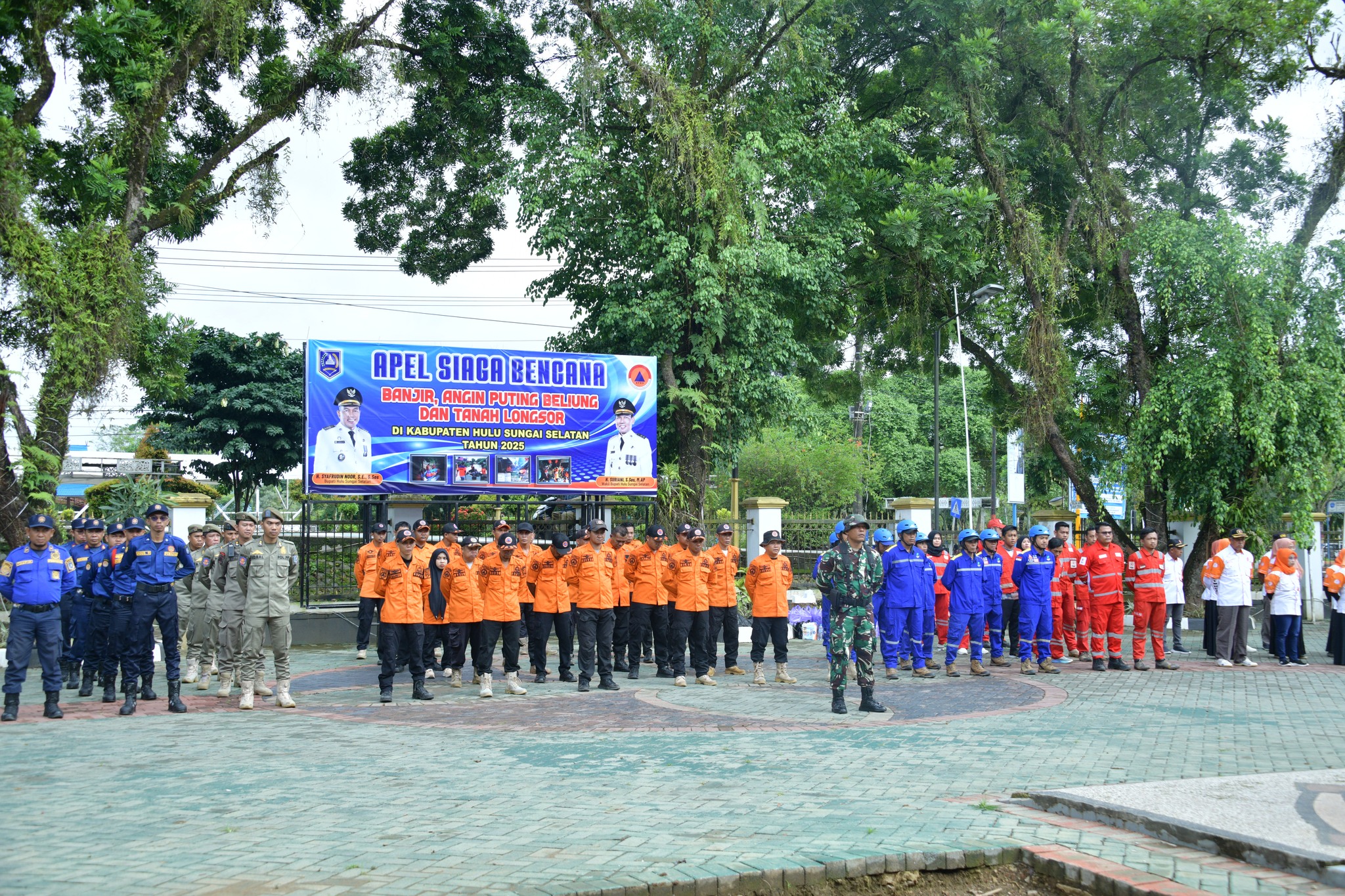 PEMKAB HSS LAKSANAKAN APEL SIAGA BENCANA 2025 UNTUK PERKUAT KESIAPAN MUSIM PENGHUJAN