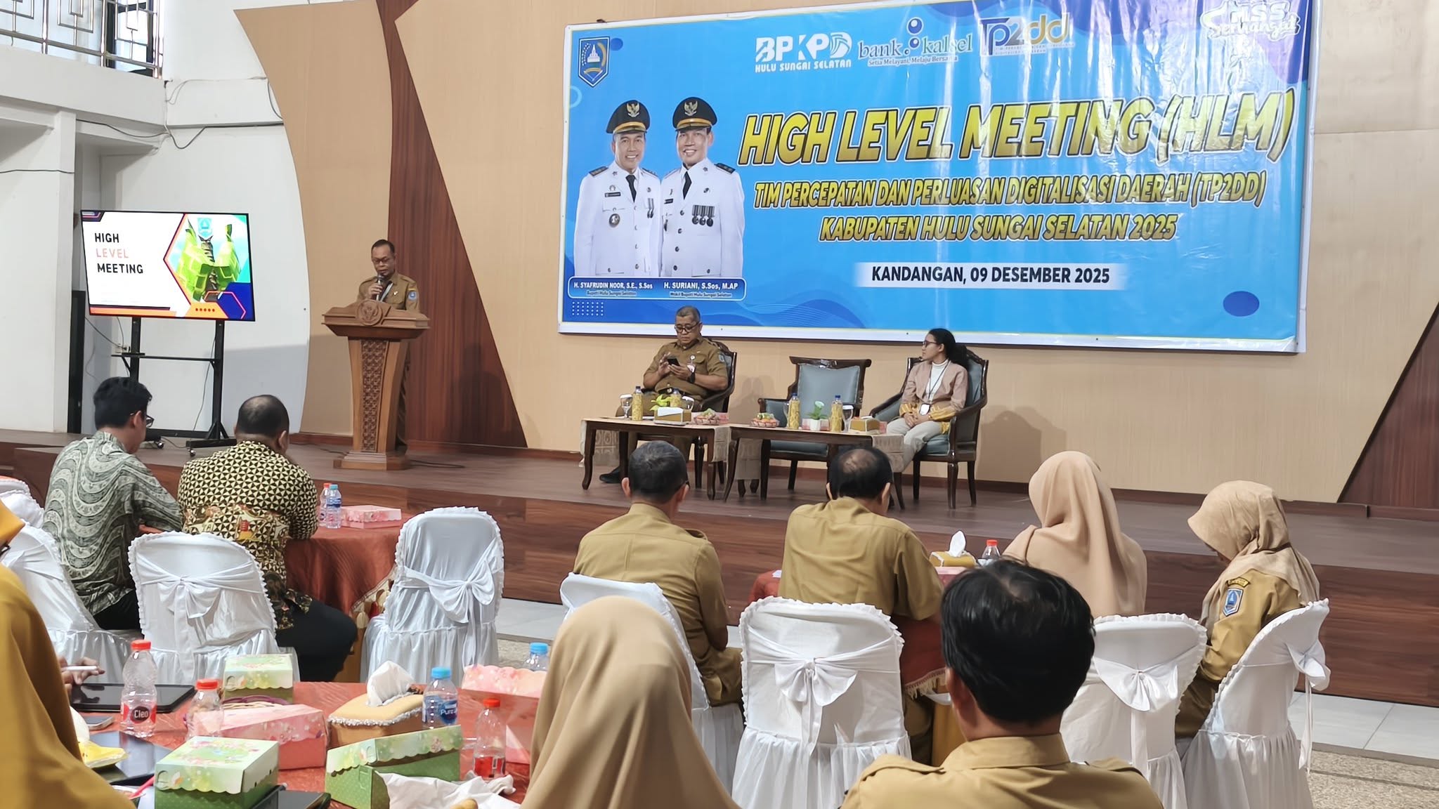 PEMKAB HSS GELAR HIGH LEVEL MEETING TP2DD 2025, PERKUAT KOMITMEN DIGITALISASI DAERAH