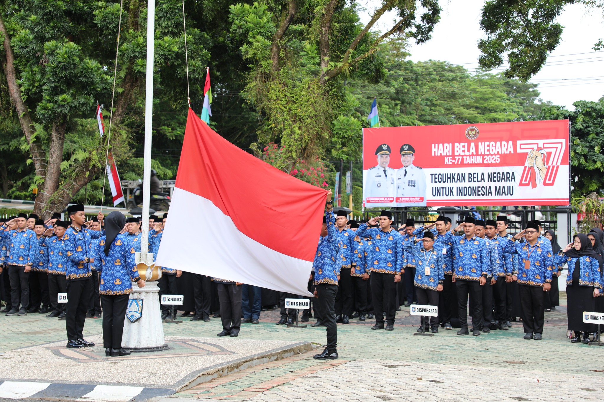 WABUP HSS PIMPIN UPACARA KESADARAN DESEMBER 2025, DIRANGKAI PERINGATAN HARI BELA NEGARA KE-77