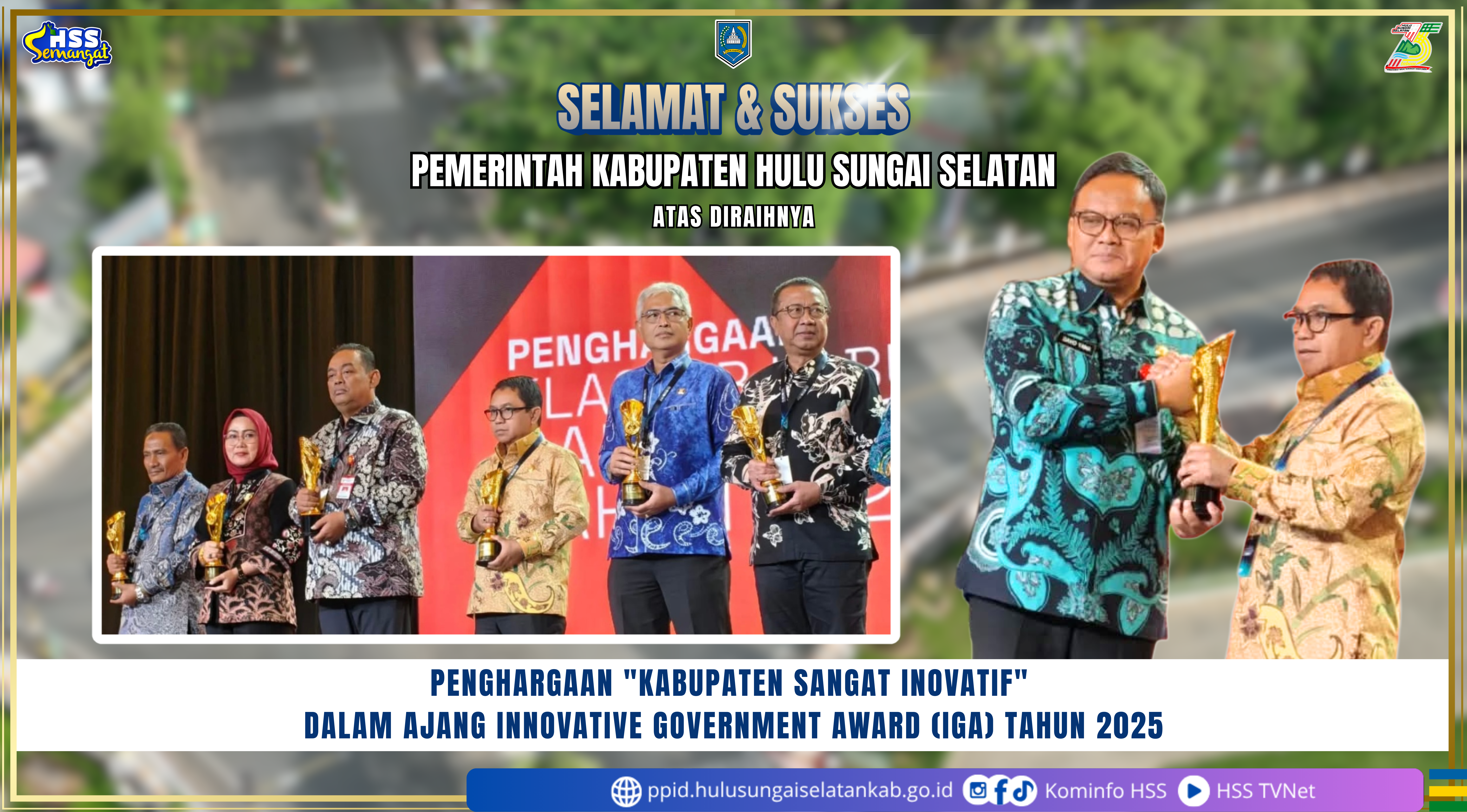 KONSISTEN DALAM BERINOVASI, HSS RAIH PENGHARGAAN “KABUPATEN SANGAT INOVATIF” PADA IGA 2025