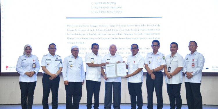 BANUA ENAM BERSATU, PERKUAT KOMITMEN PENGENDALIAN BANJIR BERKELANJUTAN