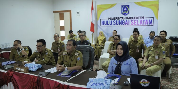 BUPATI HULU SUNGAI SELATAN IKUTI EVALUASI SPIP TAHUN 2025 BERSAMA BPKP, PERKUAT AKUNTABILITAS DAN PERENCANAAN ANGGARAN 2026